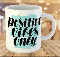 Printed  Good Vibes Only  Ceramic Coffee Mug  Coffe Cup  Birhday Gifts  Best Gift  Happy Birthday For Wife For Husband For Girls For Boys  For Kids-thumb2