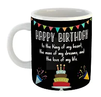 Printed  Happy Birthday To Husband  Ceramic Coffee Mug  Coffe Cup  Birhday Gifts  Best Gift  Happy Birthday For Wife For Husband For Girls For Boys  For Kids-thumb1