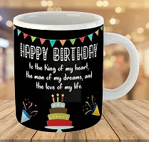 Printed  Happy Birthday To Husband  Ceramic Coffee Mug  Coffe Cup  Birhday Gifts  Best Gift  Happy Birthday For Wife For Husband For Girls For Boys  For Kids-thumb2