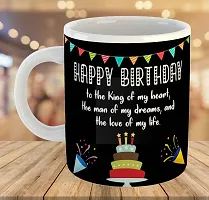 Printed  Happy Birthday To Husband  Ceramic Coffee Mug  Coffe Cup  Birhday Gifts  Best Gift  Happy Birthday For Wife For Husband For Girls For Boys  For Kids-thumb3