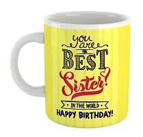 Printed  Happy Birthday Sister  Ceramic Coffee Mug  Coffe Cup  Birhday Gifts  Best Gift  Happy Birthday For Wife For Husband For Girls For Boys  For Kids-thumb1