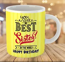 Printed  Happy Birthday Sister  Ceramic Coffee Mug  Coffe Cup  Birhday Gifts  Best Gift  Happy Birthday For Wife For Husband For Girls For Boys  For Kids-thumb2