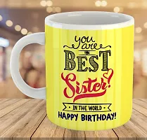 Printed  Happy Birthday Sister  Ceramic Coffee Mug  Coffe Cup  Birhday Gifts  Best Gift  Happy Birthday For Wife For Husband For Girls For Boys  For Kids-thumb3