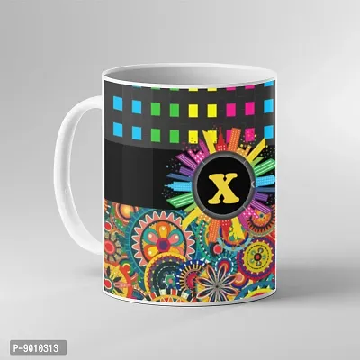 Printed Alphabet X Ceramic Coffee Mug  Coffe Cup  Birhday Gifts  Best Gift  Happy Birthday For Wife For Husband For Girls For Boys  For Kids