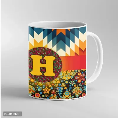 Printed Alphabet H Ceramic Coffee Mug  Coffe Cup  Birhday Gifts  Best Gift  Happy Birthday For Wife For Husband For Girls For Boys  For Kids-thumb3