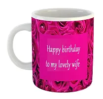 Printed  Happy Birthday To Wife  Ceramic Coffee Mug  Coffe Cup  Birhday Gifts  Best Gift  Happy Birthday For Wife For Husband For Girls For Boys  For Kids-thumb1