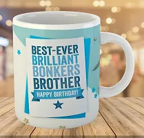 Printed Happy Birthday Brother  Ceramic Coffee Mug  Coffe Cup  Birhday Gifts  Best Gift  Happy Birthday For Wife For Husband For Girls For Boys  For Kids-thumb2