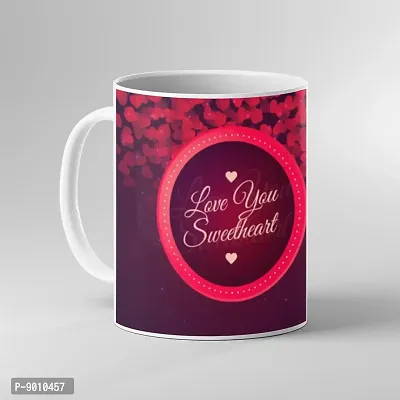 Printed Love You Swweet Heart Ceramic Coffee Mug  Coffe Cup  Birhday Gifts  Best Gift  Happy Birthday For Wife For Husband For Girls For Boys  For Kids-thumb0