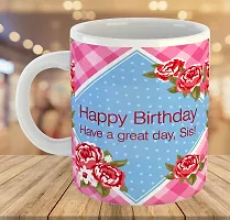 Printed  Happy Birthday Sister  Ceramic Coffee Mug  Coffe Cup  Birhday Gifts  Best Gift  Happy Birthday For Wife For Husband For Girls For Boys  For Kids-thumb3