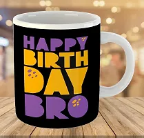 Printed Happy Birthday Brother  Ceramic Coffee Mug  Coffe Cup  Birhday Gifts  Best Gift  Happy Birthday For Wife For Husband For Girls For Boys  For Kids-thumb2