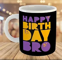 Printed Happy Birthday Brother  Ceramic Coffee Mug  Coffe Cup  Birhday Gifts  Best Gift  Happy Birthday For Wife For Husband For Girls For Boys  For Kids-thumb3