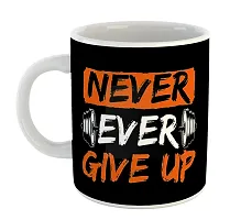 Printed  NEVER GIVE UP  Ceramic Coffee Mug  Coffe Cup  Birhday Gifts  Best Gift  Happy Birthday For Wife For Husband For Girls For Boys  For Kids-thumb1