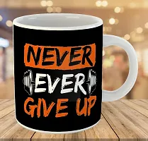 Printed  NEVER GIVE UP  Ceramic Coffee Mug  Coffe Cup  Birhday Gifts  Best Gift  Happy Birthday For Wife For Husband For Girls For Boys  For Kids-thumb2