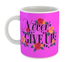 Printed  NEVER GIVE UP  Ceramic Coffee Mug  Coffe Cup  Birhday Gifts  Best Gift  Happy Birthday For Wife For Husband For Girls For Boys  For Kids-thumb1