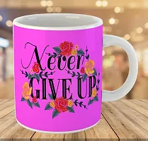 Printed  NEVER GIVE UP  Ceramic Coffee Mug  Coffe Cup  Birhday Gifts  Best Gift  Happy Birthday For Wife For Husband For Girls For Boys  For Kids-thumb2