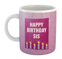 Printed  Happy Birthday Sister  Ceramic Coffee Mug  Coffe Cup  Birhday Gifts  Best Gift  Happy Birthday For Wife For Husband For Girls For Boys  For Kids-thumb1