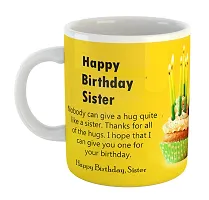 Printed  Happy Birthday Sister  Ceramic Coffee Mug  Coffe Cup  Birhday Gifts  Best Gift  Happy Birthday For Wife For Husband For Girls For Boys  For Kids-thumb1