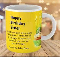 Printed  Happy Birthday Sister  Ceramic Coffee Mug  Coffe Cup  Birhday Gifts  Best Gift  Happy Birthday For Wife For Husband For Girls For Boys  For Kids-thumb2