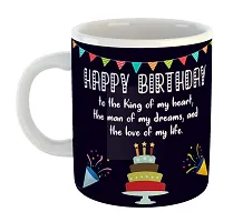 Printed  Happy Birthday To Husband  Ceramic Coffee Mug  Coffe Cup  Birhday Gifts  Best Gift  Happy Birthday For Wife For Husband For Girls For Boys  For Kids-thumb1