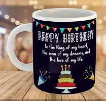 Printed  Happy Birthday To Husband  Ceramic Coffee Mug  Coffe Cup  Birhday Gifts  Best Gift  Happy Birthday For Wife For Husband For Girls For Boys  For Kids-thumb3