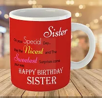 Printed  Happy Birthday Sister  Ceramic Coffee Mug  Coffe Cup  Birhday Gifts  Best Gift  Happy Birthday For Wife For Husband For Girls For Boys  For Kids-thumb2