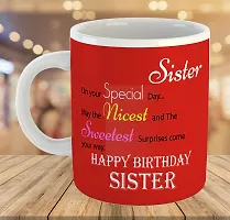 Printed  Happy Birthday Sister  Ceramic Coffee Mug  Coffe Cup  Birhday Gifts  Best Gift  Happy Birthday For Wife For Husband For Girls For Boys  For Kids-thumb3