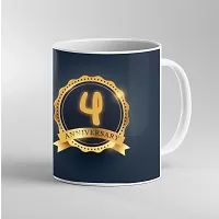 Printed  4 Anniversary  Ceramic Coffee Mug  Coffe Cup  Birhday Gifts  Best Gift  Happy Birthday For Wife For Husband For Girls For Boys  For Kids-thumb2