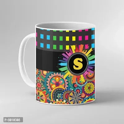 Printed Alphabet S Ceramic Coffee Mug  Coffe Cup  Birhday Gifts  Best Gift  Happy Birthday For Wife For Husband For Girls For Boys  For Kids