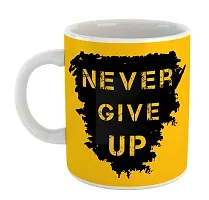 Printed  NEVER GIVE UP  Ceramic Coffee Mug  Coffe Cup  Birhday Gifts  Best Gift  Happy Birthday For Wife For Husband For Girls For Boys  For Kids-thumb1