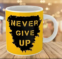 Printed  NEVER GIVE UP  Ceramic Coffee Mug  Coffe Cup  Birhday Gifts  Best Gift  Happy Birthday For Wife For Husband For Girls For Boys  For Kids-thumb2