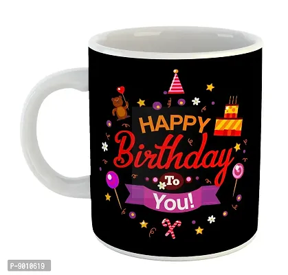 Printed Happy Birthday Ceramic Coffee Mug  Coffe Cup  Birhday Gifts  Best Gift  Happy Birthday For Wife For Husband For Girls For Boys  For Kids-thumb2