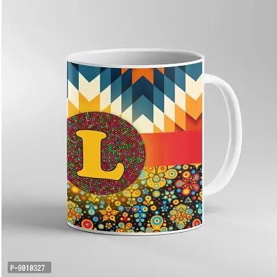 Printed Alphabet L Ceramic Coffee Mug  Coffe Cup  Birhday Gifts  Best Gift  Happy Birthday For Wife For Husband For Girls For Boys  For Kids-thumb3