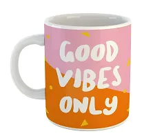 Printed  Good Vibes Only  Ceramic Coffee Mug  Coffe Cup  Birhday Gifts  Best Gift  Happy Birthday For Wife For Husband For Girls For Boys  For Kids-thumb1