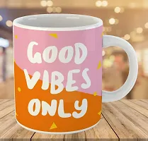 Printed  Good Vibes Only  Ceramic Coffee Mug  Coffe Cup  Birhday Gifts  Best Gift  Happy Birthday For Wife For Husband For Girls For Boys  For Kids-thumb2