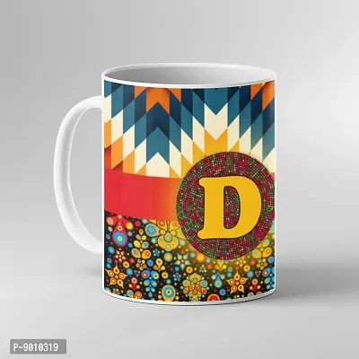 Printed Alphabet D Coffee Mug  Coffe Cup  Birhday Gifts  Best Gift  Happy Birthday For Wife For Husband For Girls For Boys  For Kids