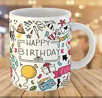 Printed Happy Birthday Ceramic Coffee Mug  Coffe Cup  Birhday Gifts  Best Gift  Happy Birthday For Wife For Husband For Girls For Boys  For Kids-thumb2