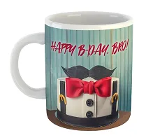 Printed Happy Birthday Brother  Ceramic Coffee Mug  Coffe Cup  Birhday Gifts  Best Gift  Happy Birthday For Wife For Husband For Girls For Boys  For Kids-thumb1