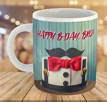 Printed Happy Birthday Brother  Ceramic Coffee Mug  Coffe Cup  Birhday Gifts  Best Gift  Happy Birthday For Wife For Husband For Girls For Boys  For Kids-thumb3