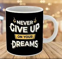 Printed  NEVER GIVE UP  Ceramic Coffee Mug  Coffe Cup  Birhday Gifts  Best Gift  Happy Birthday For Wife For Husband For Girls For Boys  For Kids-thumb2