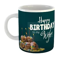 Printed  Happy Birthday To Wife  Ceramic Coffee Mug  Coffe Cup  Birhday Gifts  Best Gift  Happy Birthday For Wife For Husband For Girls For Boys  For Kids-thumb1