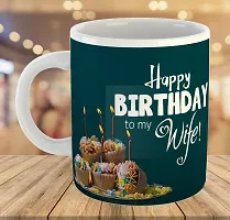 Printed  Happy Birthday To Wife  Ceramic Coffee Mug  Coffe Cup  Birhday Gifts  Best Gift  Happy Birthday For Wife For Husband For Girls For Boys  For Kids-thumb3
