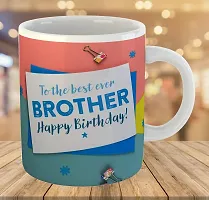 Printed Happy Birthday Brother  Ceramic Coffee Mug  Coffe Cup  Birhday Gifts  Best Gift  Happy Birthday For Wife For Husband For Girls For Boys  For Kids-thumb2