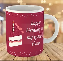 Printed  Happy Birthday Sister  Ceramic Coffee Mug  Coffe Cup  Birhday Gifts  Best Gift  Happy Birthday For Wife For Husband For Girls For Boys  For Kids-thumb2