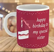 Printed  Happy Birthday Sister  Ceramic Coffee Mug  Coffe Cup  Birhday Gifts  Best Gift  Happy Birthday For Wife For Husband For Girls For Boys  For Kids-thumb3