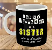 Printed  Happy Birthday Sister  Ceramic Coffee Mug  Coffe Cup  Birhday Gifts  Best Gift  Happy Birthday For Wife For Husband For Girls For Boys  For Kids-thumb3