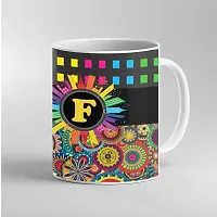 Printed Alphabet F Ceramic Coffee Mug  Coffe Cup  Birhday Gifts  Best Gift  Alphabet F For Wife For Husband For Girls For Boys  For Kids-thumb2