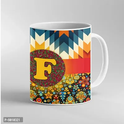 Printed Alphabet F Ceramic Coffee Mug  Coffe Cup  Birhday Gifts  Best Gift  Alphabet F For Wife For Husband For Girls For Boys  For Kids-thumb3