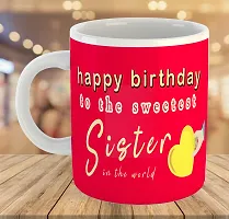 Printed  Happy Birthday Sister  Ceramic Coffee Mug  Coffe Cup  Birhday Gifts  Best Gift  Happy Birthday For Wife For Husband For Girls For Boys  For Kids-thumb3