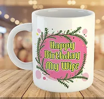 Printed  Happy Birthday To Wife  Ceramic Coffee Mug  Coffe Cup  Birhday Gifts  Best Gift  Happy Birthday For Wife For Husband For Girls For Boys  For Kids-thumb3