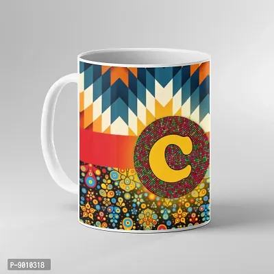 Printed Alphabet C Ceramic Coffee Mug  Coffe Cup  Birhday Gifts  Best Gift  Happy Birthday For Wife For Husband For Girls For Boys  For Kids-thumb0